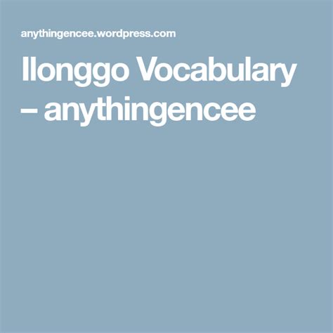 kaplog ilonggo meaning in tagalog|Ilonggo Vocabulary – anythingencee.